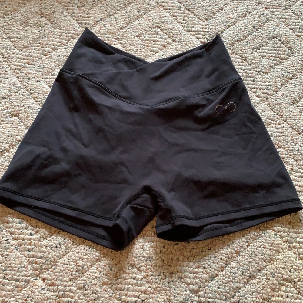 Curves and Combat boots biker shorts